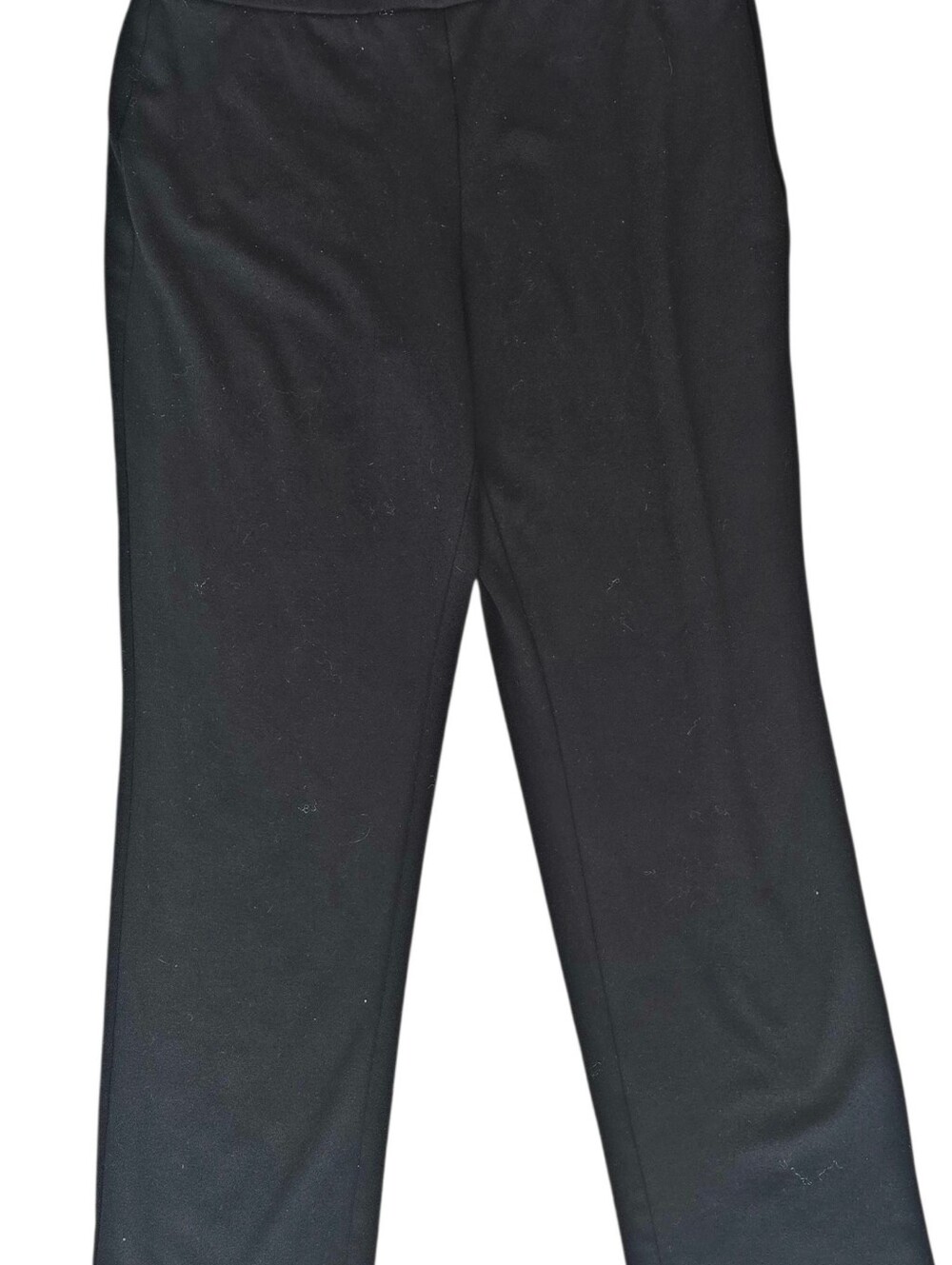 Women's Croft & Barrow Black Straight-Leg Pants Pull On Pants Petite Medium